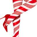 RSLOVE Christmas Thigh High Stockings - Women Sexy Tights Stripe Hosiery Pantyhose Holiday outfit (One Size, Red)