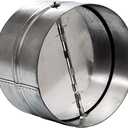 Vent Systems 12'' Inch Backdraft Damper - Backflow Shutter - Heavy-Duty Inline Springs Loaded - One-Way Airflow Ducting Insert - Inline Fan Vent Deflector