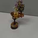 Crystal Tree of Life 7 Birthday Gifts for Women, Unique Gifts for Her, Home and Office Decor, Handmade Healing Crystals Tree Bring Positive Energy, Money, Good Luck, Gifts for Mom & Love Ones (1- 7 Tree Wooden Base 300 Beads)