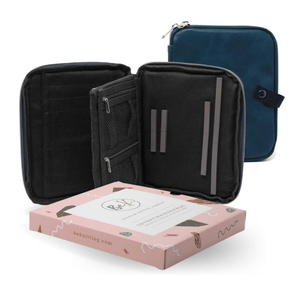 Interchangeable Knitting Needle Case - Crochet Needles Organizer Storage Bag with Magnetic Chart Keeper - Hook Set Holder Only