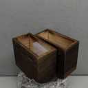 Qinyoung 4 Pack Wood Wall Planters Natural Hanging Plant Pots Natural Farmhouse Wall Hanging Decor Vase for Indoor ADried Flowers and Faux Greenery