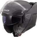 LS2 Helmets Advant II Modular Motorcycle Helmet W/SunShield (Gloss Jeans Gray - X-Small)