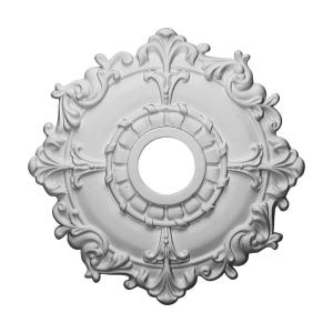 Ekena Millwork CM18RL 18-Inch OD x 3 1/2-Inch ID x 1 1/2-Inch Riley Ceiling Medallion (White)