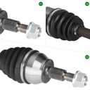 Front Left Driver Side CV Axle Shaft Assembly Fits for Ford Focus 2.0L 2012 2013 2014 2015 2016 2017 2018 (only fit Automatic Dual Clutch model), Replace for 66-2334