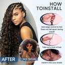 Human Braiding Hair for Boho Braids,150g 14 Inch 3 Bundles Ombre Deep Water Wave Bulk Boho Curly Human Hair Bundle for Braiding,1b/30 Highlight No Weft Wet and Wavy Knotless Braiding Hair Extensions