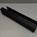 No-Screw Under Desk Cable Management Tray - Self-Adhesive Installation, Cord Management, Cable Tray, Under Desk Wire Organizer - Black Set of 2