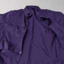 ZEROYAA Men's Casual Urban Stylish Slim Fit Short Sleeve Button Up Dress Shirt with Pocket (Large, Purple)