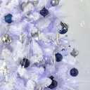 KI Store Blue Christmas Balls 34pcs 2.36-Inch Christmas Tree Decoration Ornaments for Xmas Tree Holiday Wreath Garland Decor Ornaments Hooks Included