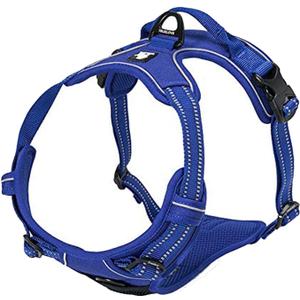TRUE LOVE Adjustable No-Pull Dog Harness Reflective Pup Vest Harnesses Comfortable Control Brilliant Colors Truelove TLH5651(Royal Blue,M)