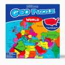 GeoToys GeoPuzzle, World Jigsaw Puzzles, 68 Pc Geography Game & Map Puzzle, Educational Games & Kids Learning Activities, Puzzle Gifts for Children Ages 6-9, Fun Learning Toys for Kids