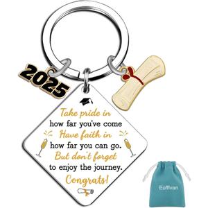 4 x Class Of 2025 Gifts Graduation Gifts For Her Him Keychain Graduation Keychain Gift For Graduate Student Middle High School College Gifts For Women Men