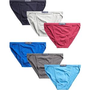 2 x U.S. Polo Assn. Mens Bikini Underwear - 6 Pack Cotton Blend String Classic Stretch Mens Brief with Contour Pouch (XXXL)