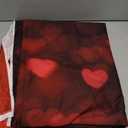 8x6ft Love Heart Mothers Day Backdrops Spring Red Rose Floral Valentines Day Photography Banner for Wedding Bridal Shower Anniversary Birthday Proposal Engagement Women's Day Decoration