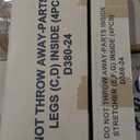 Signature Design by Ashley 25" Tallenger Modern Upholstered Swivel Counter Height Barstool, Set of 2, Black & Dark Brown