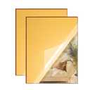 Gold Mirror Acrylic Sheet - 12x16 inches, 2 Pieces | 1/8" Thick Reflective Plexiglass for Crafting, Signage, DIY Projects (30X40 cm)