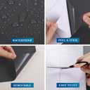 FunStick 36" x 200" Charcoal Black Contact Paper Solid Black Peel and Stick Wallpaper Removable Self Adhesive Wall Paper Roll Waterproof Black Vinyl Adhesive Wallpaper for Walls Cabinets Table Desk
