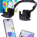 Stocking Stuffers for Teen Boys Girls Gifts Cell Phone Stand Upgrade Adjustable Rock on Lazy Phone Stand for Desk Cool Funny Gadget Gifts for Christmas Adult Men Women Wife 1Pack Black