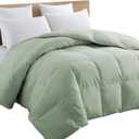 TEXARTIST Premium 2100 Series California King Comforter All Season Breathable Sage Green Comforter Soft 4D Spiral Fiber Quilted Down Alternative Duvet Insert with Corner Tabs Hotel Style (96"x104")