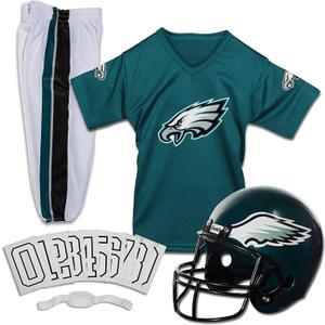 Franklin Sports NFL Youth Football Uniform Set for Boys & Girls - Includes Helmet, Jersey & Pants with Chinstrap + Numbers (Medium)