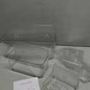 Diesisa 3pc Acrylic Wall Mount Organizer, Adhesive Clear Shower Caddies,Acrylic Soap Basket for Wall,No Drilling Hang Walls,with Self Adhesive Tape, for Bathroom, Kitchen, Living Room