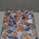 Blue Burnt Orange Fall Thanksgiving Day Hand Towels for Bathroom Set of 2 Pumpkin Autumn Harvest Print Holiday Decorative Handtowels Soft Absorbent Bath Towel for Home Guest Room Hotel Gym Spa