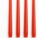 Dinil Red Taper Candles  10 Inch Tapered Candles Set of 4  Unscented Taper Candles  Decorative Long Candlesticks for Decoration, Festival, Dinner, Party  Long Burning Time  Red