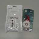 Christmas Traditional Gnome Print Phone Case for iPhone 17 Air with Shockproof TPU Protection, Wireless Charging Compatible, and Anti-Yellowing, Clear Edge