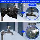 Outdoor Faucet Covers for Winter Freeze Protection, 2 Pack 8.8" H X 5.9" W Outside Winterize Insulation Hose Bib Water Spigot Cover Winter Insulated Outdoor Sock Faucet Cover for Cold Weather