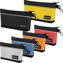 TICONN Tool Pouches with Zipper, 1680D Oxford Small Tool Bags, Waterproof Utility Bag Zipper Pouch for Tool Organizers and Storage (6 Pack Combo)