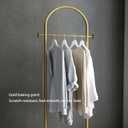Freestanding Clothing Rack with Marble Base,Modern Gold Arch Garment Rack for Small Spaces,Sturdy Metal Coat Rack,Clothes Racks for Hanging Clothes in Bedroom,Closet,Entryway,Boutique Display
