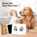 4-Pack Inkless Baby Hand and Footprint Kit - Mess Free Ink Pad for Newborn Keepsake, Dog Nose & Paw Print Kit, Clean Touch Ink Pad for Baby Hand & Footprints, First Mother's Day (Jet Black, L)