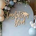 Class of 2026 Decorations,Congrats Grad Signs for Graduation Backdrop,Congrats Grad Backdrop, Grad Party Decor, Senior Sign 2026 Graduation Decorations