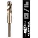 Narwhal 13/16" Cobalt Drill Bits - 1 Pack - 6" Length - M35 Cobalt, Perfect for Metal, Stainless Steel, Cast Iron & More! Includes Storage Case