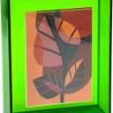 11x14 Acrylic Picture Frame for Wall and Tabletop Neon Floating Photo Frame with Decorative Bright Color, Turquoise Green