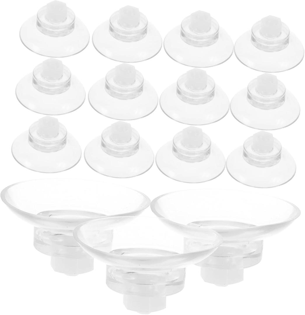 16Pcs Heavy Duty Suction Cups with Screw Nut for Glass Fish Tanks Practical Aquarium Accessories for Secure Decoration Fixing and Easy Installation