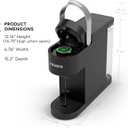 Keurig K-Slim Single Serve K-Cup Pod Coffee Maker, Multistream Technology, 3 Brew Sizes, Slim and Sleek Design, 46oz Removable Reservoir, Black