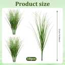 10 PCS Artificial Wheat Grass Plants, 14.6 Inch Faux Shrubs Wheat Grass Greenery Stems with Realistic Look, Fake Tall Grass for Indoor Outdoor Decor, Artificial Plants for Home Office Garden, Large