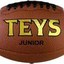 TEYS Game Football - Premium Composite Leather & Enhanced Grip (Sizes 5,6,7,9) (Junior)