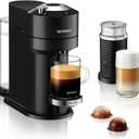 Nespresso Vertuo Next Premium Coffee and Espresso Maker by Breville with Aeroccino Milk Frother (Black)