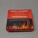 BBQ Grill & Oven Gloves 1472F Heat Resistant  Fireproof, Non-Slip Silicone Mitts for Grilling, Smoking & Baking  Extra-Long Protection  Includes Storage Case & Luxury Gift Box | Pro Series (Red)