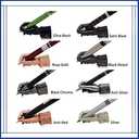 ACELY Executive solid heavy hand-shaped pen holder metal art craft paperweight for desktop organizer pen stand decoration (Anti-Red)