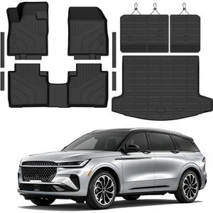 Compatible with Lincoln Nautilus 2024-2026 Floor Mats & Cargo Liner,All Weather Protection,Waterproof,Anti-Slip TPE Floor Mats & Trunk Mat 2024 2025 2026 Accessories
