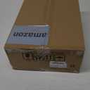 BTP Wood Tripod Floor Lamp, Farmhouse Shelf Wooden Standing light Drum Shade for Living Room, Bedroom, Office, Footswitch,ETL Listed/Brown Wood Color, 3 Color Temparature LED Bulb Include