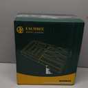 Calmbee 9 in 1 Bamboo Storage Bag Organizer for Kitchen Drawer  Plastic Wrap Dispenser with Cutter & Foil Organizer, Wooden Baggie Organizer for Sandwich, Snack, Gallon, Quart Sizes, Natural