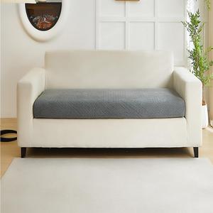 Yoovat Couch Cushion Covers for Sofa Couch Covers Wear-Resistant Universal Sofa Cover Washable Stretch for Sectional Slipcovers (Texture-Gray,Large Double Seat Cover)