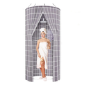 Round Shower Curtain, Hanging Shower Curtain 100x200 cm, Portable Shower Curtain Sets, Outdoor Shower Curtains for Outdoor Camping, Beach, Shower, Toilet