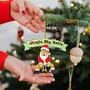 Funny Christmas Wooden Ornaments Jingle My Bells Female Humour Xmas Tree Holiday Party Decorations, Naughty Dirty Gag Funny elk Gift Ideas for Adults Merry Christmas Home Decor