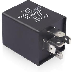 EP27 5 Pin LED Flasher Relay for Hyper Flash Fix, Compatible with Ford Dodge Chevrolet Lincoln Mercury Mazda, LED Turn Signal Blinker Relay