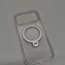 TORRAS 360 Magnetic Stand for iPhone 17 Pro Max Case, Fit for MagSafe, NonYellowing Clear Case for iPhone 17 Pro Max Phone Case with Kickstand & Camera Control, Hard PC Protection, Q3 Spin