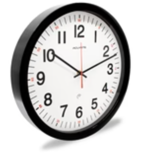 Wall Clock Silent Non-Ticking Modern Clock Battery Operated 8 Inch Small Classic Analog Decorative for Kitchen, Living Room, Office, Bedroom, Bathroom (Black)